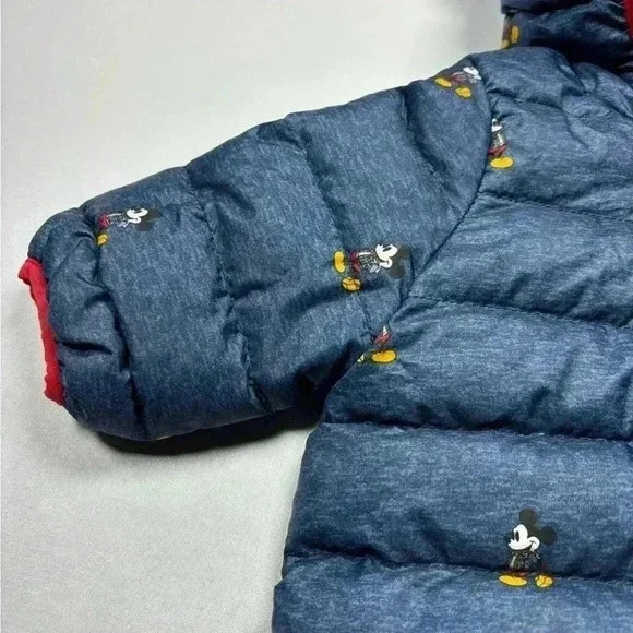 Baby Gap Mickey Mouse Down Coat c Disney 0-6 Months - Picture 3 of 10